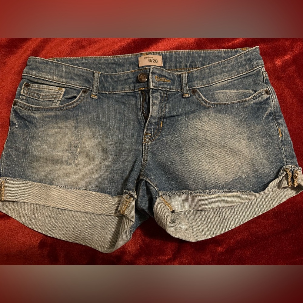GAP Blue Denim Jeans with Tan Stitching